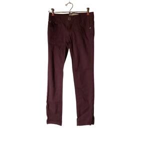 5120 Rewind Dark Purple Skinny Jeans Zip up Ankles 5 Pocket Traditional Size 0